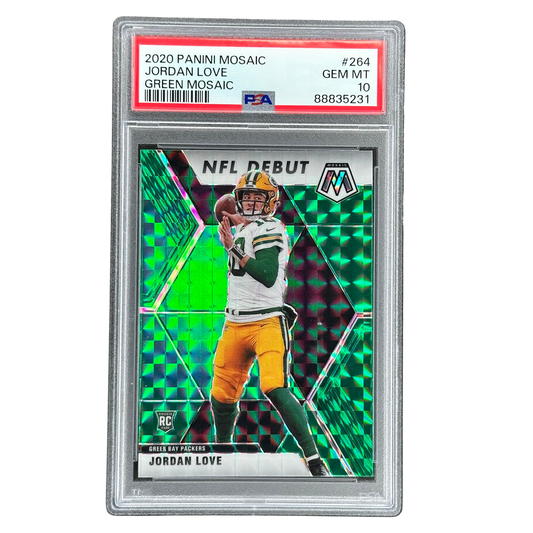 Jordan Love 2020 Mosaic RC Rookie Card Green Mosaic PSA 10 #264