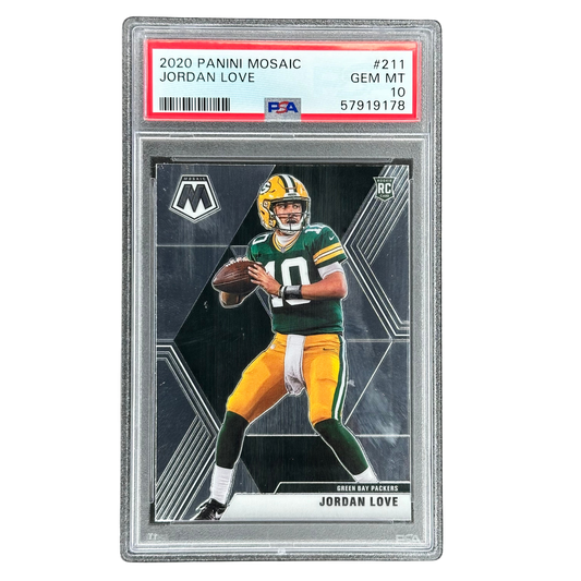Jordan Love 2020 Mosaic RC Rookie Card PSA 10 #211