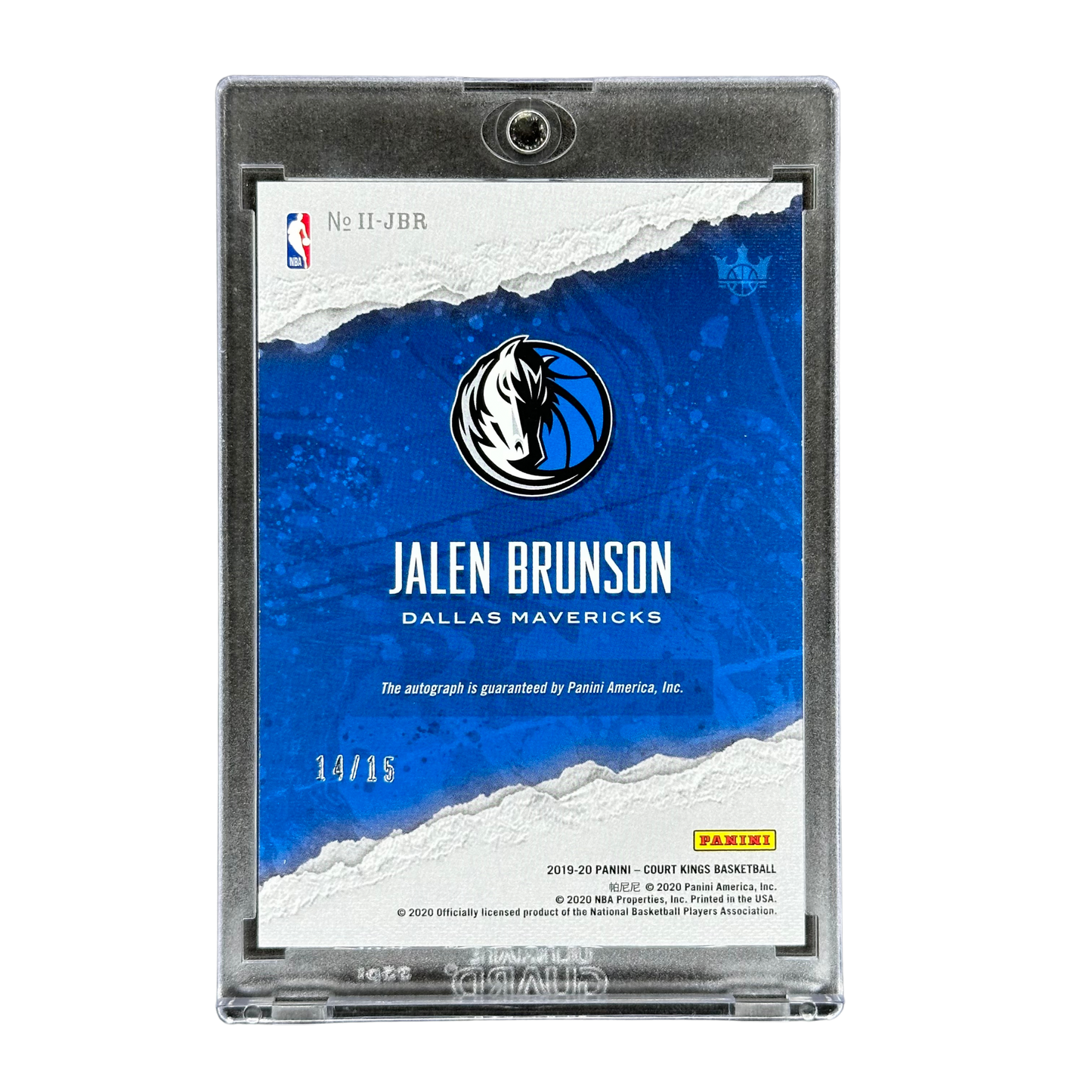 Jalen Brunson 2019 Court Kings Impressionist Ink Auto 14/15 #II-JBR