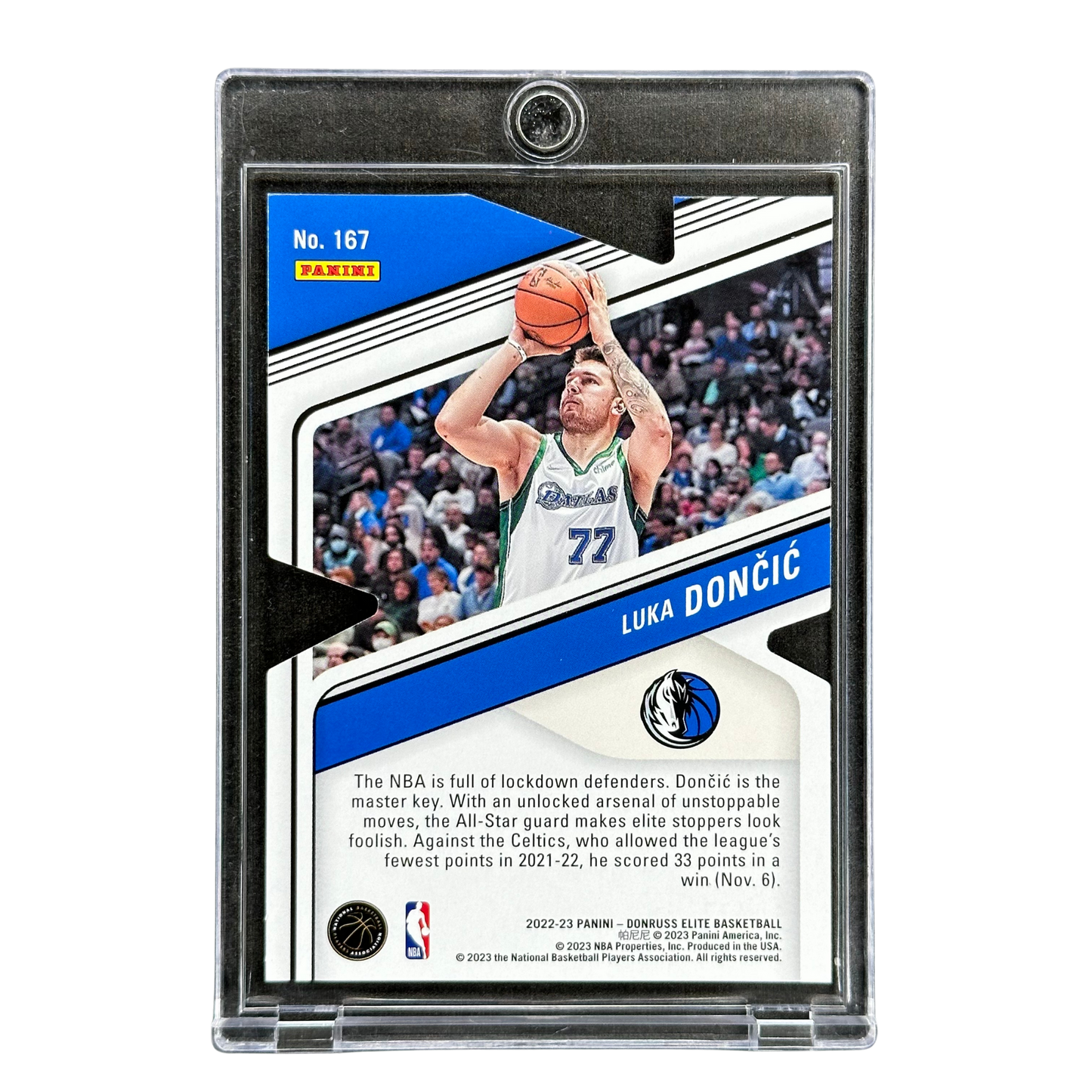 Luka Doncic 2022 Elite Green Die-Cut 50/77 #167