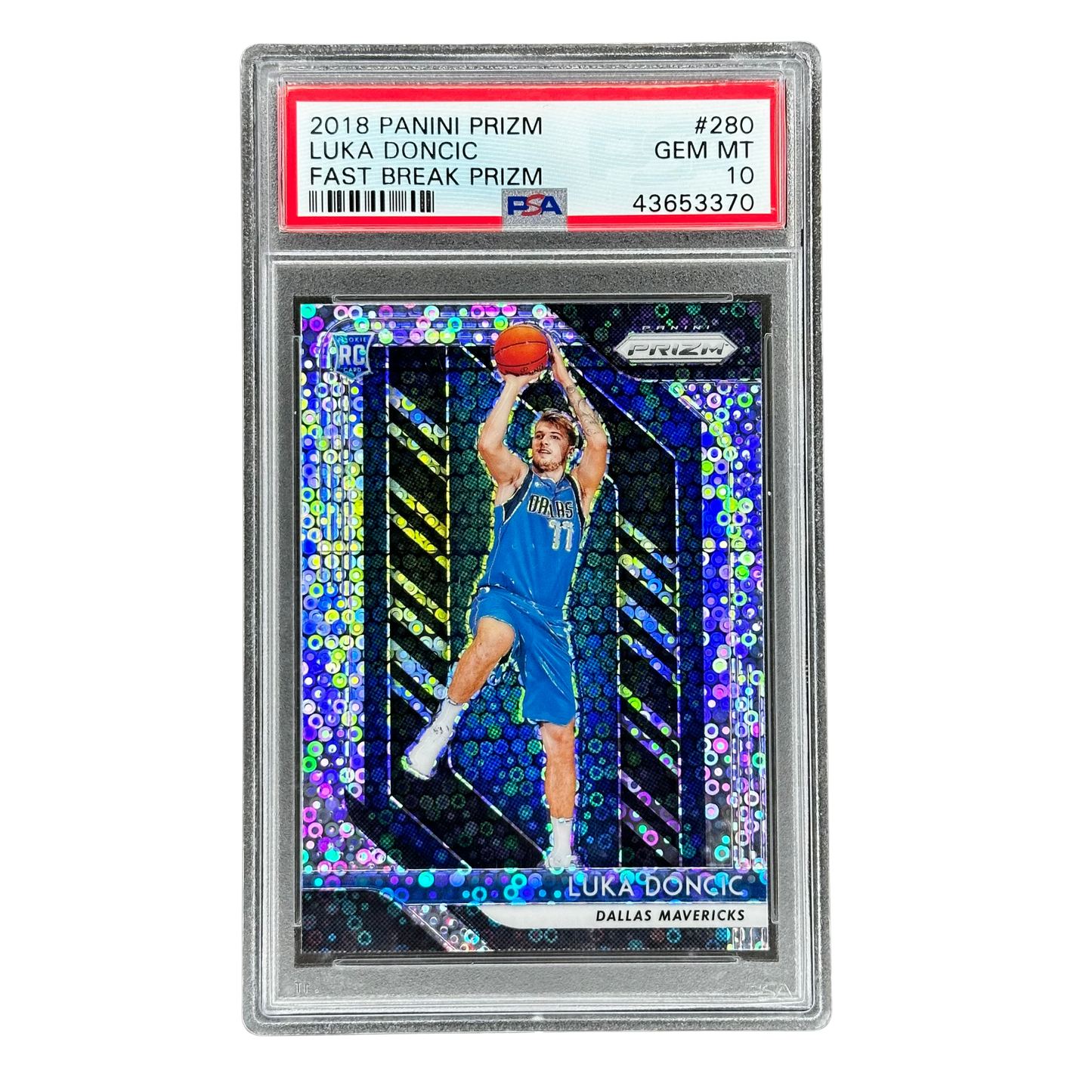 Luka Doncic 2018 Prizm Fast Break RC Rookie Card PSA 10 #280