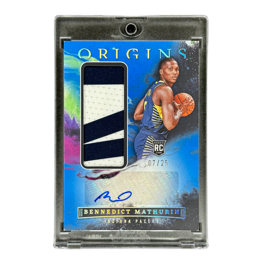 Bennedict Mathurin 2022 Origins Blue 7/25 RPA Rookie Patch Auto #RJA-BMN