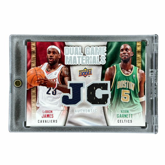 Lebron James und Kevin Garnett 2009 Upper Deck Dual Game Materials #DG-LK