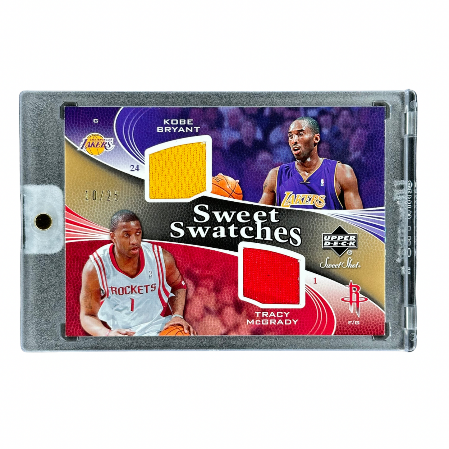 Kobe Bryant und Tracy McGrady 2006 Upper Deck Sweet Swatches 10/25 Jersey Card #SSD-MB