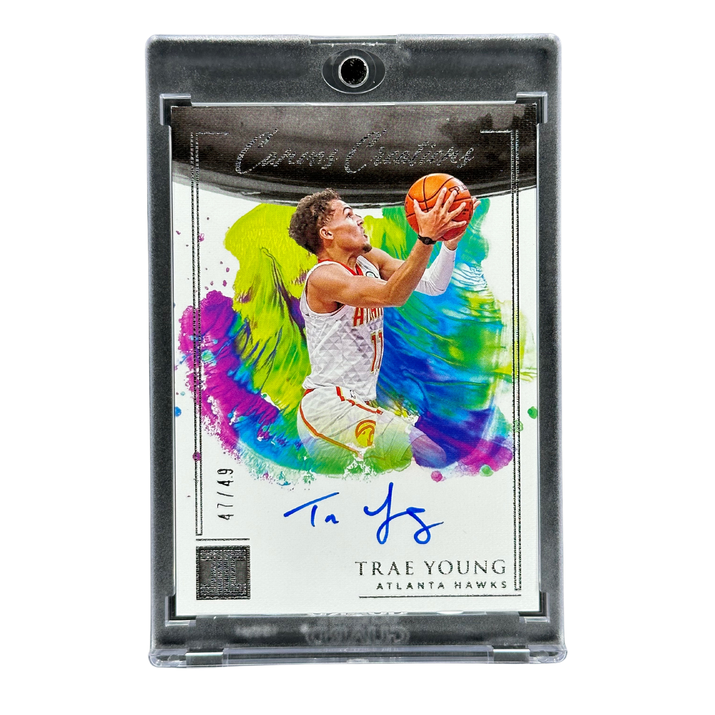 Trae Young 2020-21 Impeccable Canvas Creations Auto 47/49 #CC-TRY
