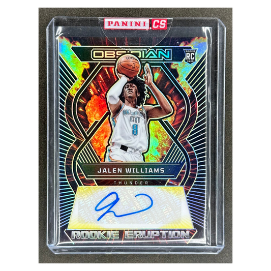 Jalen Williams 2022 Obsidian Rookie Eruption Yellow Etch 6/10 Panini Sealed #RE-WCT