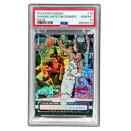 Giannis Antetokounmpo 2023 Photogenic Maze 12/25 PSA 10 #78