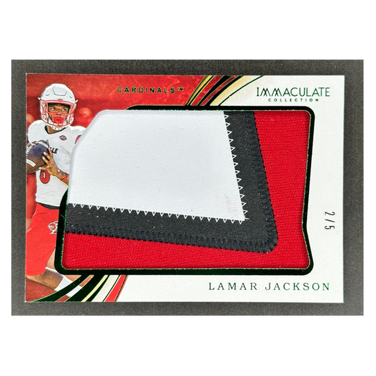 Lamar Jackson 2020 Immaculate Collegiate Patch 2/5 #40