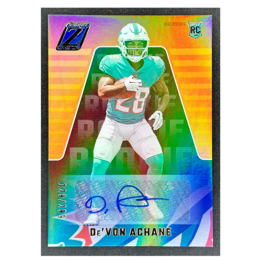 De‘Von Achane 2023 Zenith RC Rookie Card 129/299 #132