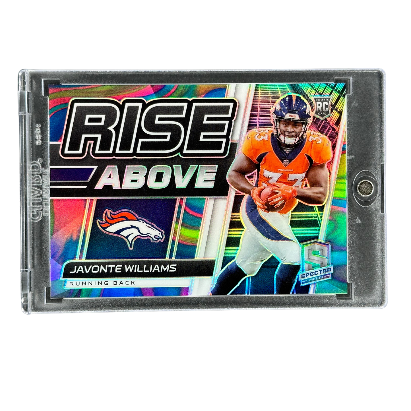 Javonte Williams 2021 Spectra Rise Above RC Rookie Card 3/4 #RA-20