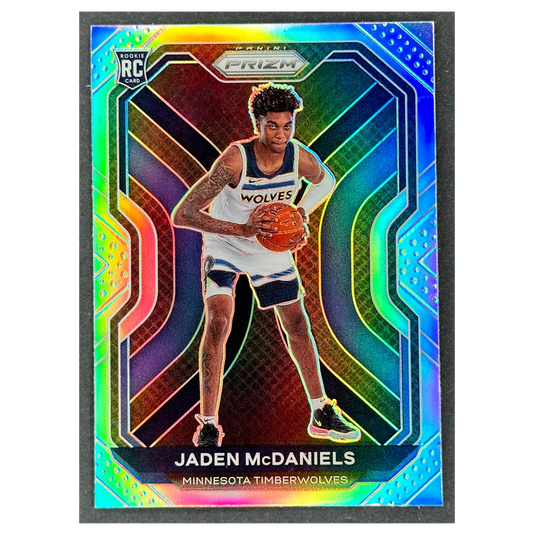 Jaden McDaniels 2020-21 Prizm Silver RC Rookie Card #277