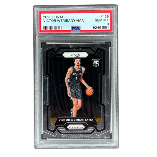 Victor Wembanyama 2023 Prizm RC Rookie Card PSA 10 #136