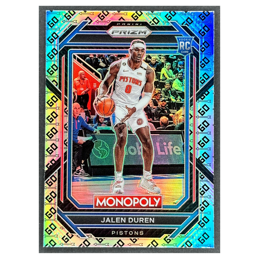 Jalen Duren 2022-23 Prizm Monopoly Go Space RC Rookie Card #27