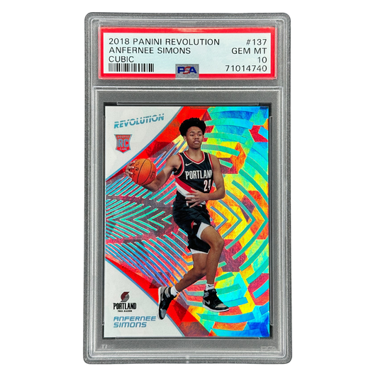 Anfernee Simons 2018 Revolution Cubic 31/50 RC Rookie Card #137