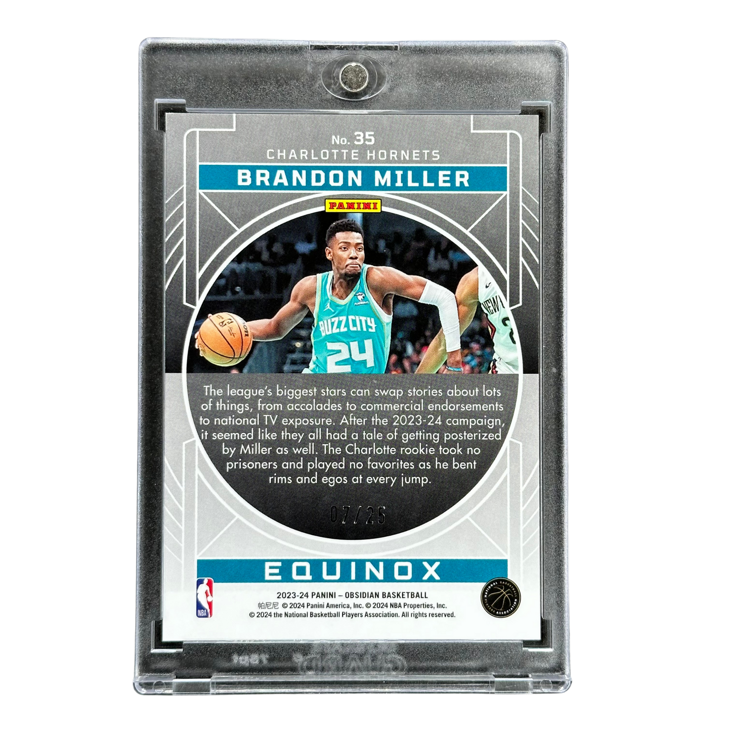 Brandon Miller 2023 Obsidian Equinox Electric Edge Green 7/25 #35