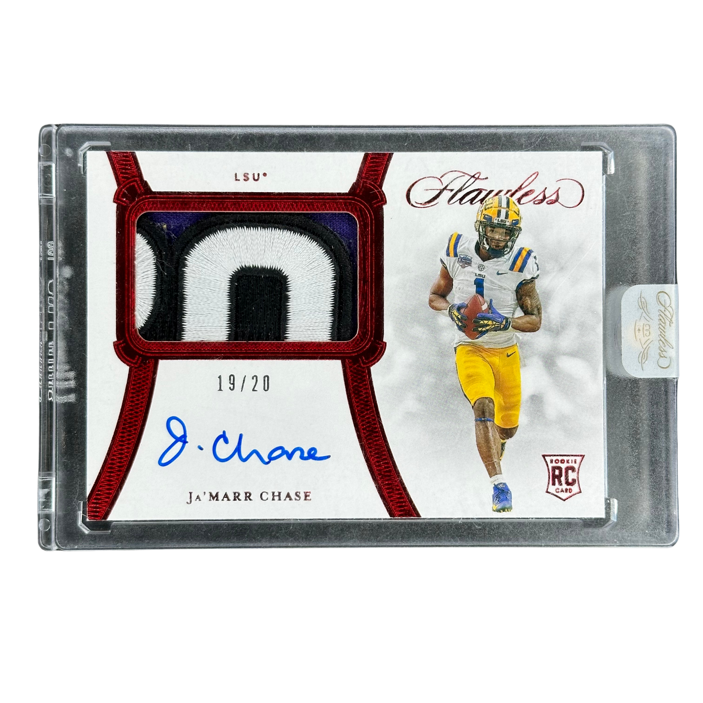 Ja‘Marr Chase 2021 Flawless Collegiate Flawless RPA 19/20 LSU Patch #4