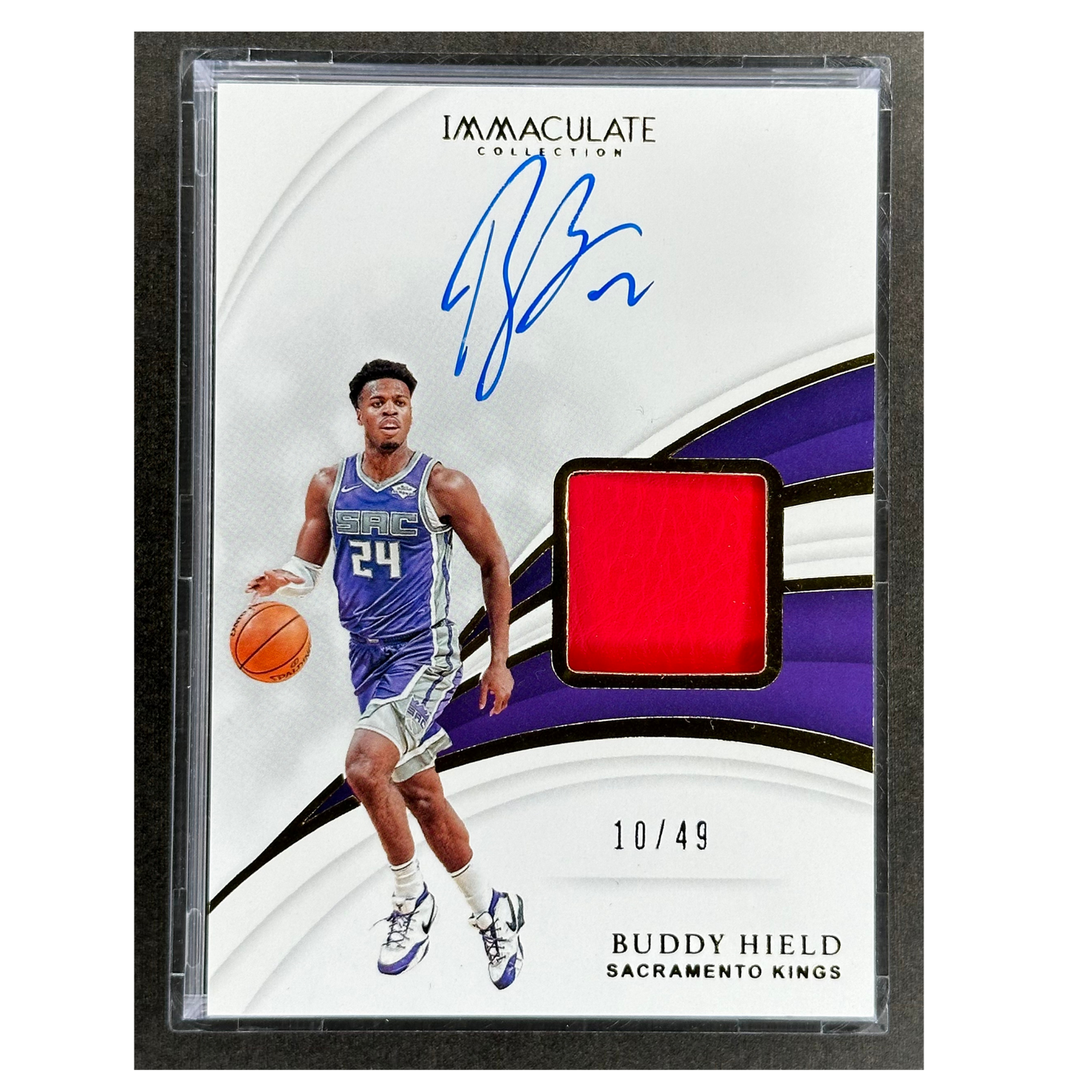 Buddy Hield 2018 Immaculate Sneaker Patch Auto 10/49 #SN-BHD