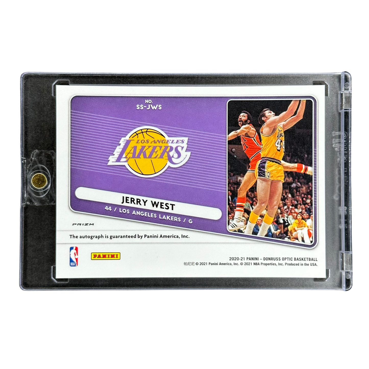 Jerry West 2020 Optic Signature Series Red Choice Auto #SS-JWS