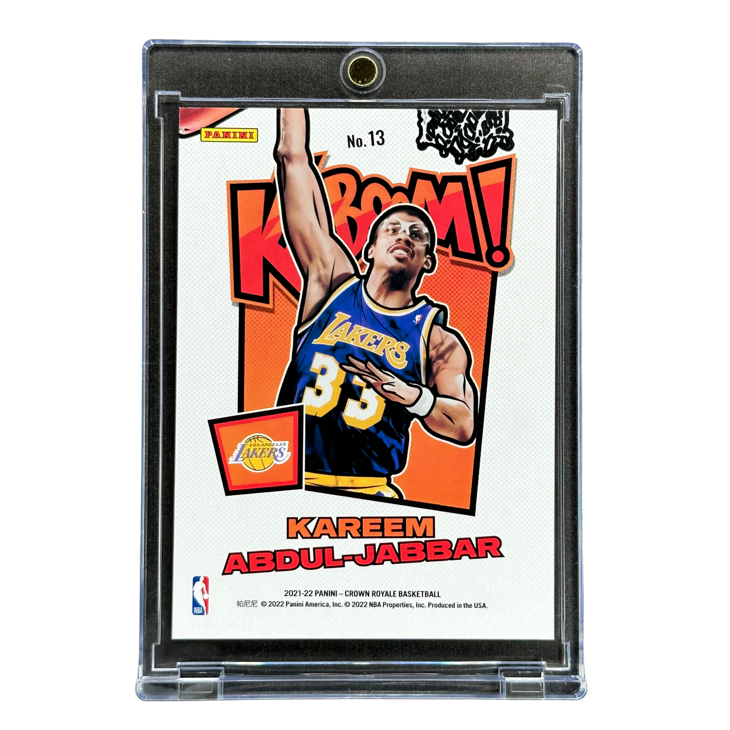 Kareem Abdul-Jabbar 2021 Crown Royale KABOOM! #13