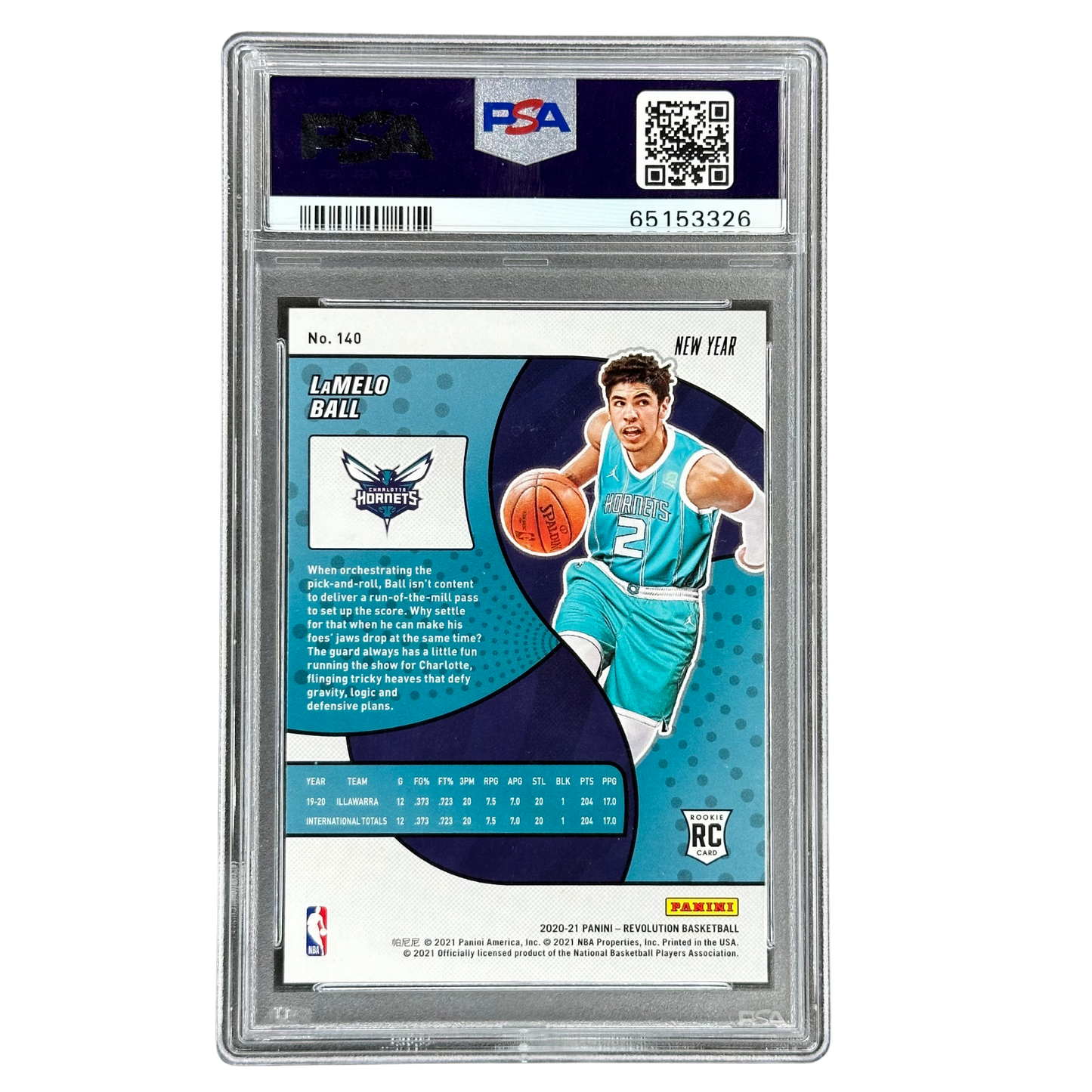 Lamelo Ball 2020 Revolution New Year RC Rookie Card PSA 10 #140