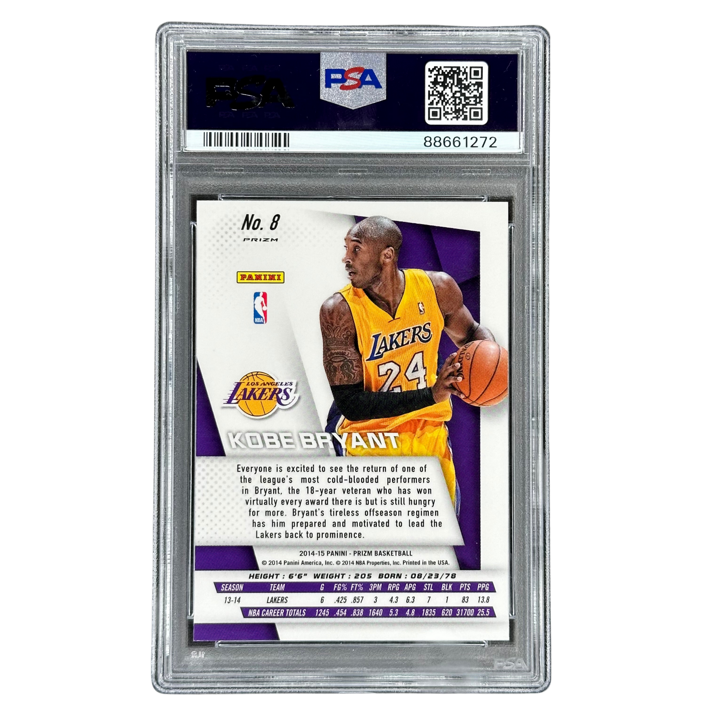 Kobe Bryant 2014-15 Prizm SP Variation PSA 10 #8