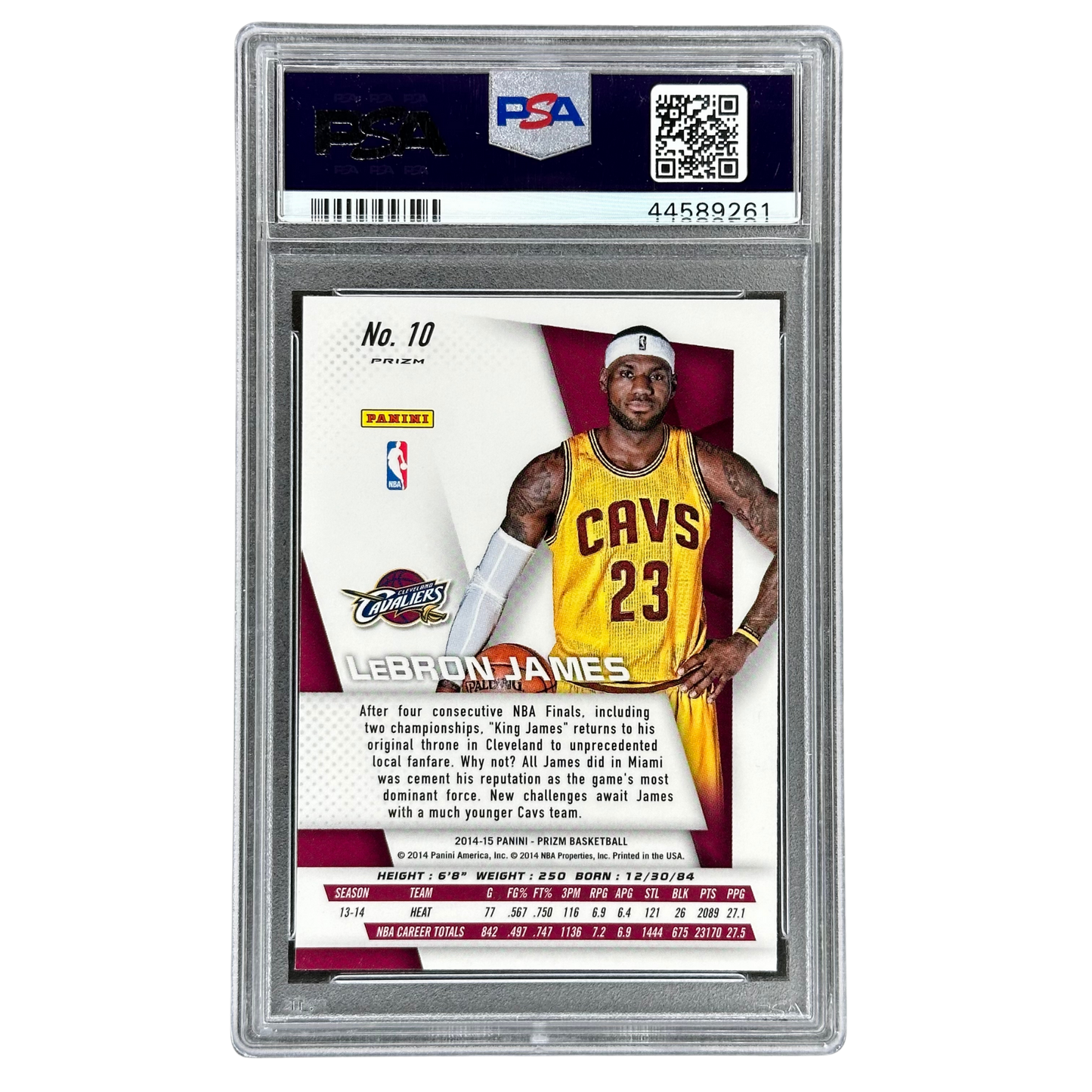 Lebron James 2014-15 Prizm SP Variation PSA 10 #10