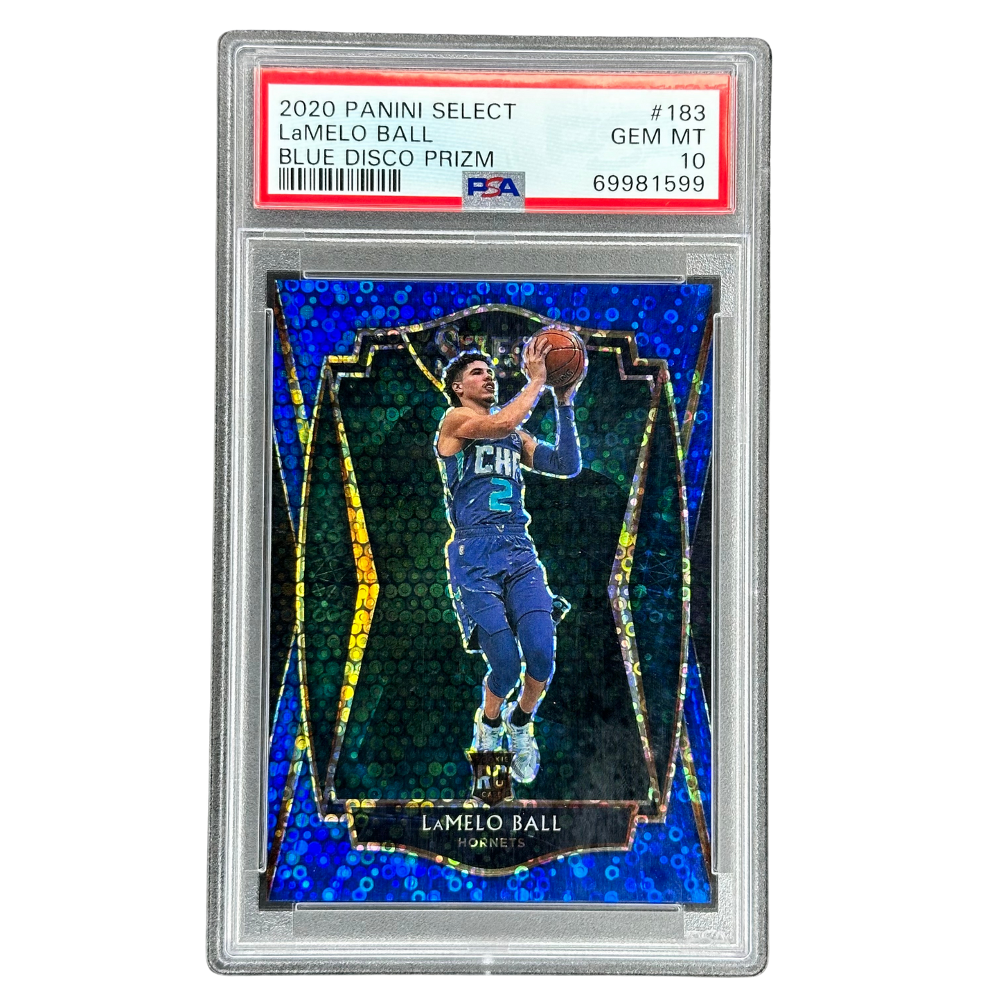 Lamelo Ball 2020 Select Blue Disco 23/25 RC Rookie Card PSA 10 #183