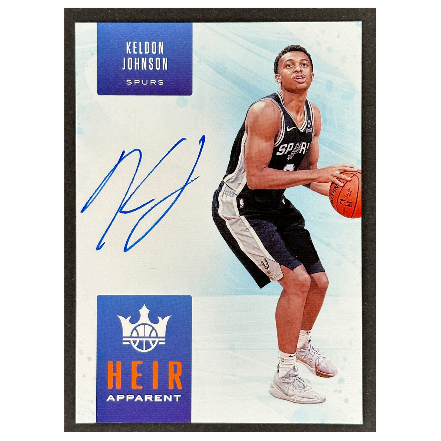 Keldon Johnson 2019 Court Kings Heir Apparent RC Rookie Card Auto 8/49 #HA-KJO