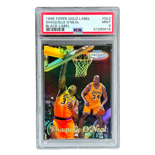 Shaquille O’Neal 1998 Topps Gold Label Black Label PSA 9 #GL2