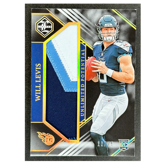 Will Levis 2023 Limited Unlimited Potential Patch RC Rookie Card 11/75 #LP-WL