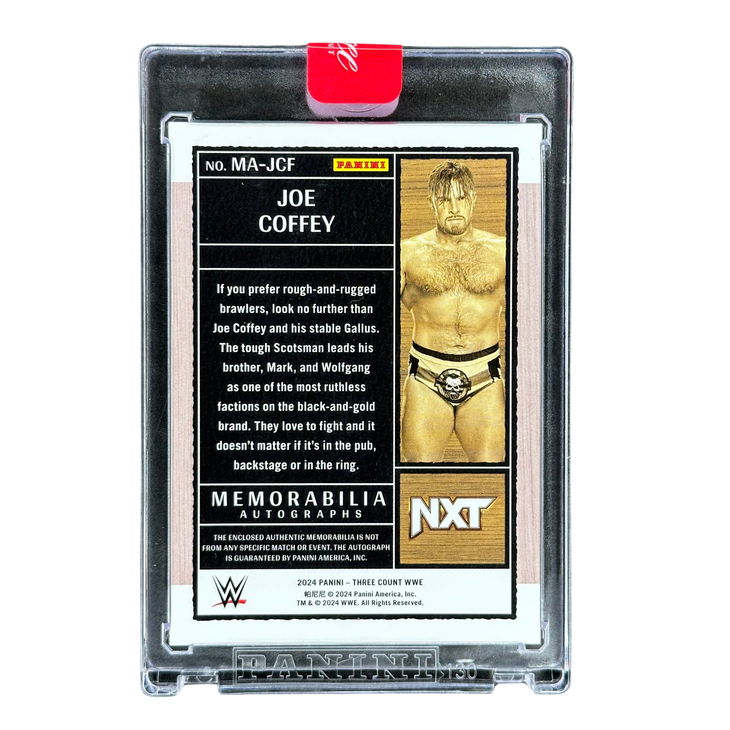 Joey Coffey 2024 Three Count Auto Memorabilia 11/99 Panini Sealed #MA-JCF