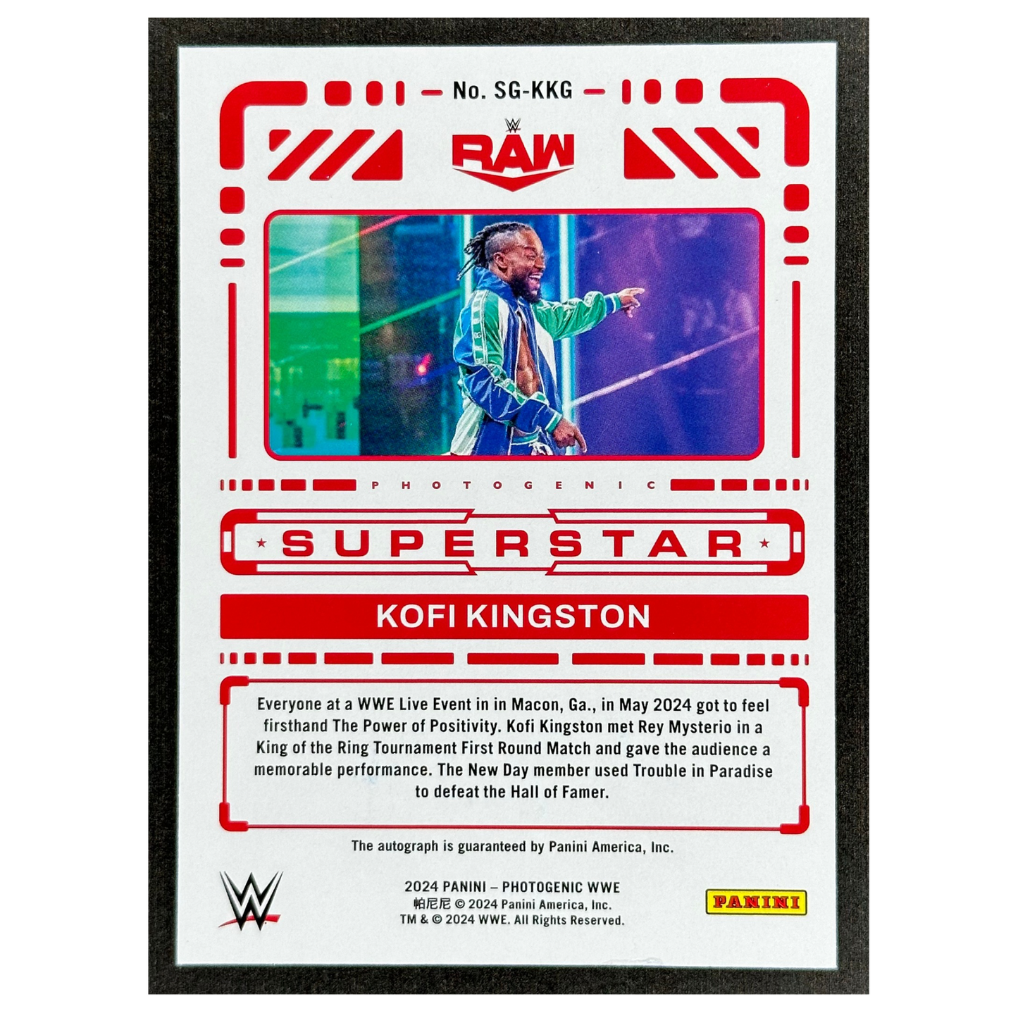 Kofi Kingston 2024 Photogenic Superstar Auto #SS-KKG