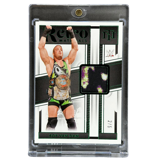 Rob Van Dam 2024 National Treasures Retro Materials Memorabilia 2/5 #RM-RVD