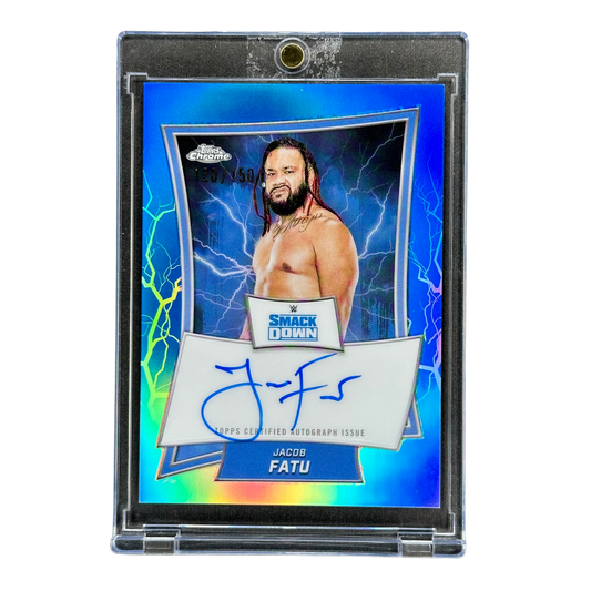 Jacob Fatu 2025 Chrome Blue Brand Auto 120/150 #BBA-JAC