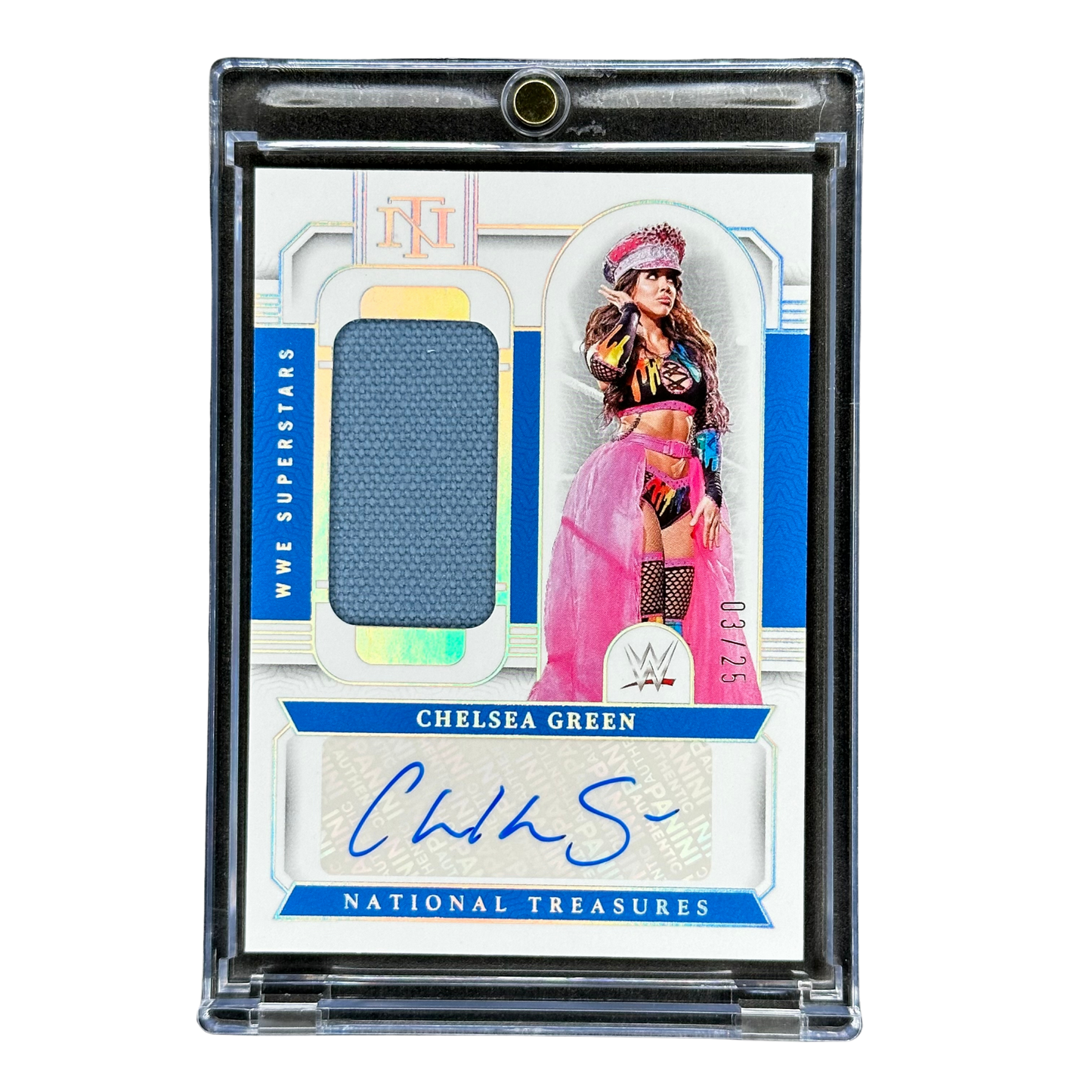 Chelsea Green 2024 National Treasures WWE Superstar Auto 3/25 #SM-CGR