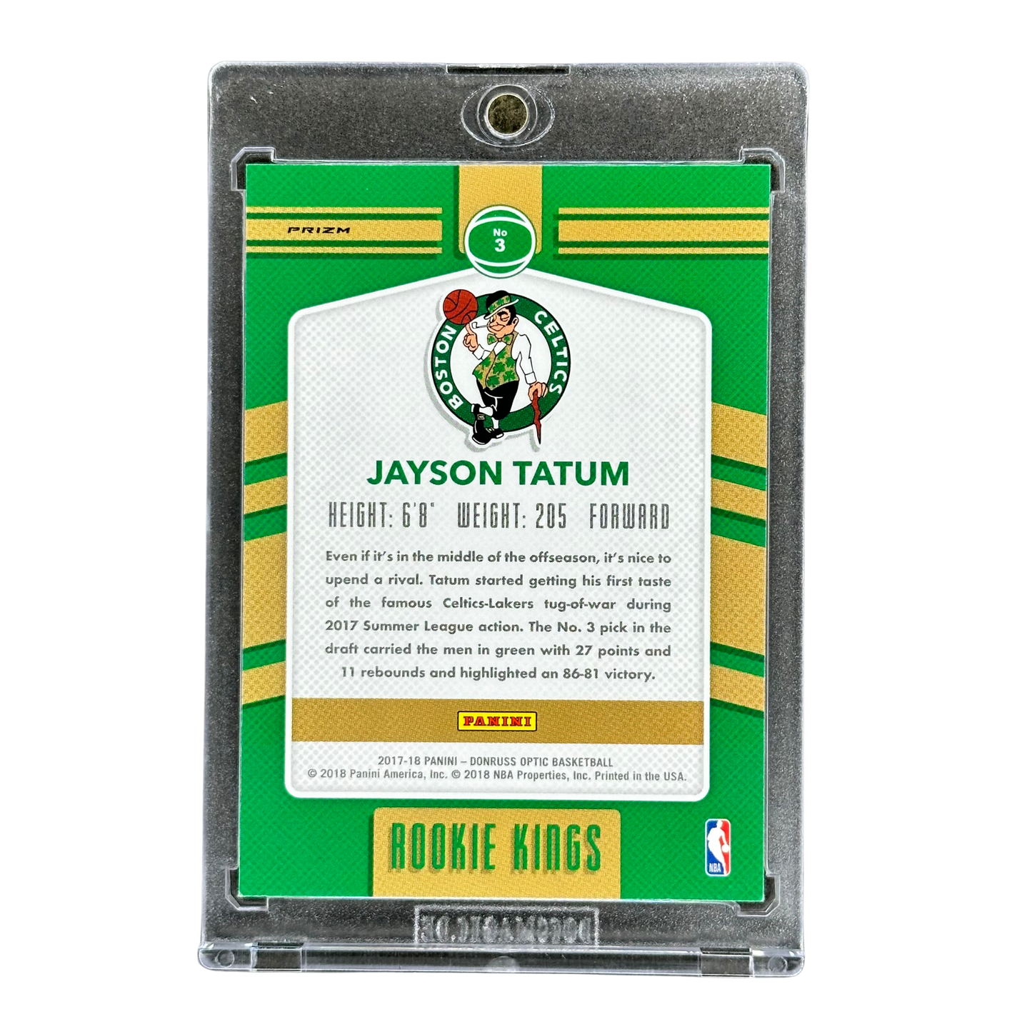 Jayson Tatum 2017 Optic Rookie Kings Holo #3