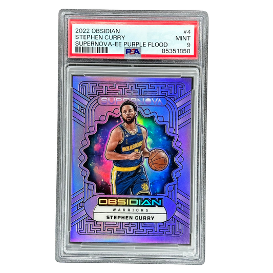 Stephen Curry 2022 Obsidian Supernova Purple Flood 45/49 PSA 9 #4