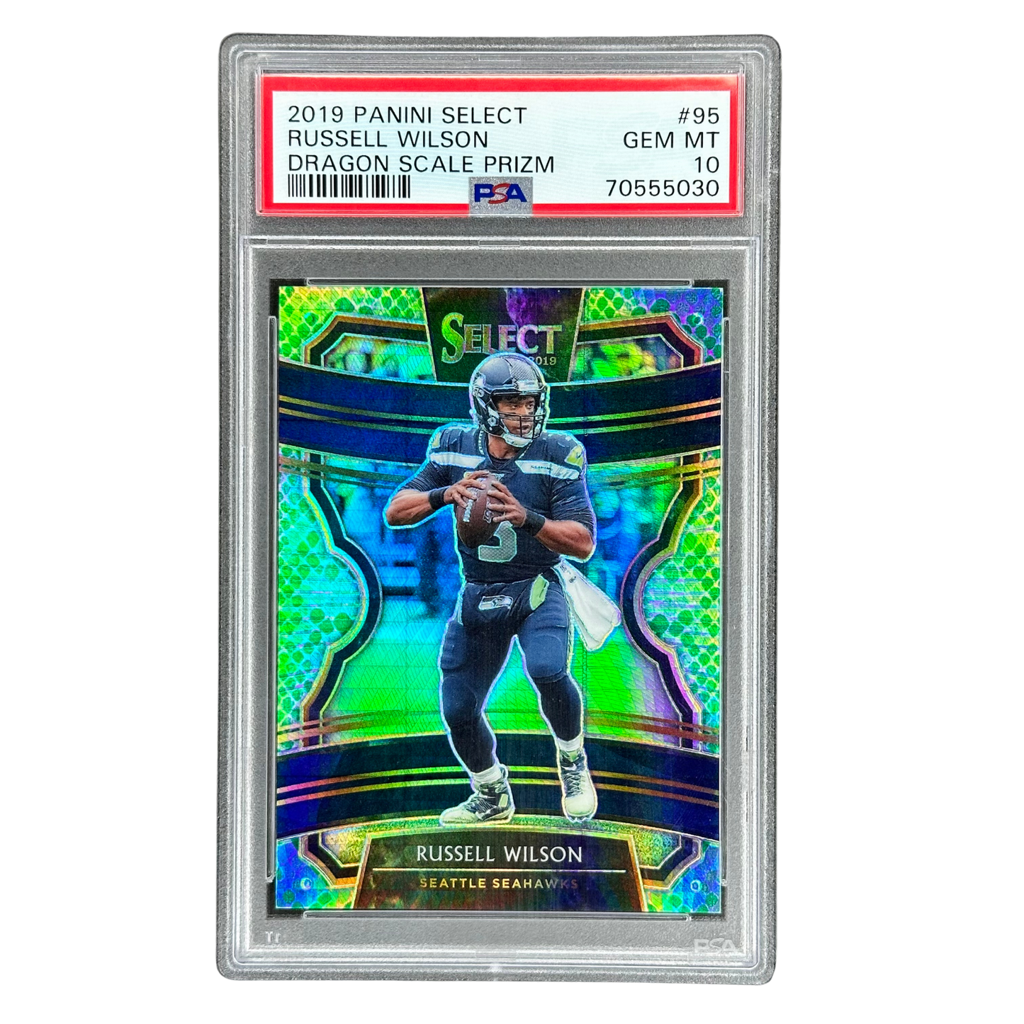 Russell Wilson 2019 Select Dragon Scale PSA 10 #95