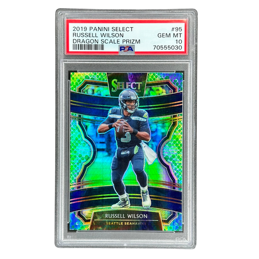 Russell Wilson 2019 Select Dragon Scale PSA 10 #95