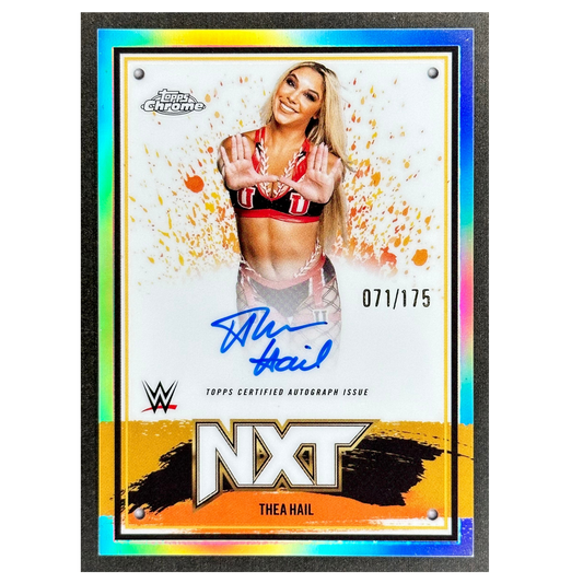 Thea Hail 2025 Topps Chrome Refractor Auto 71/175 #NXT-THL