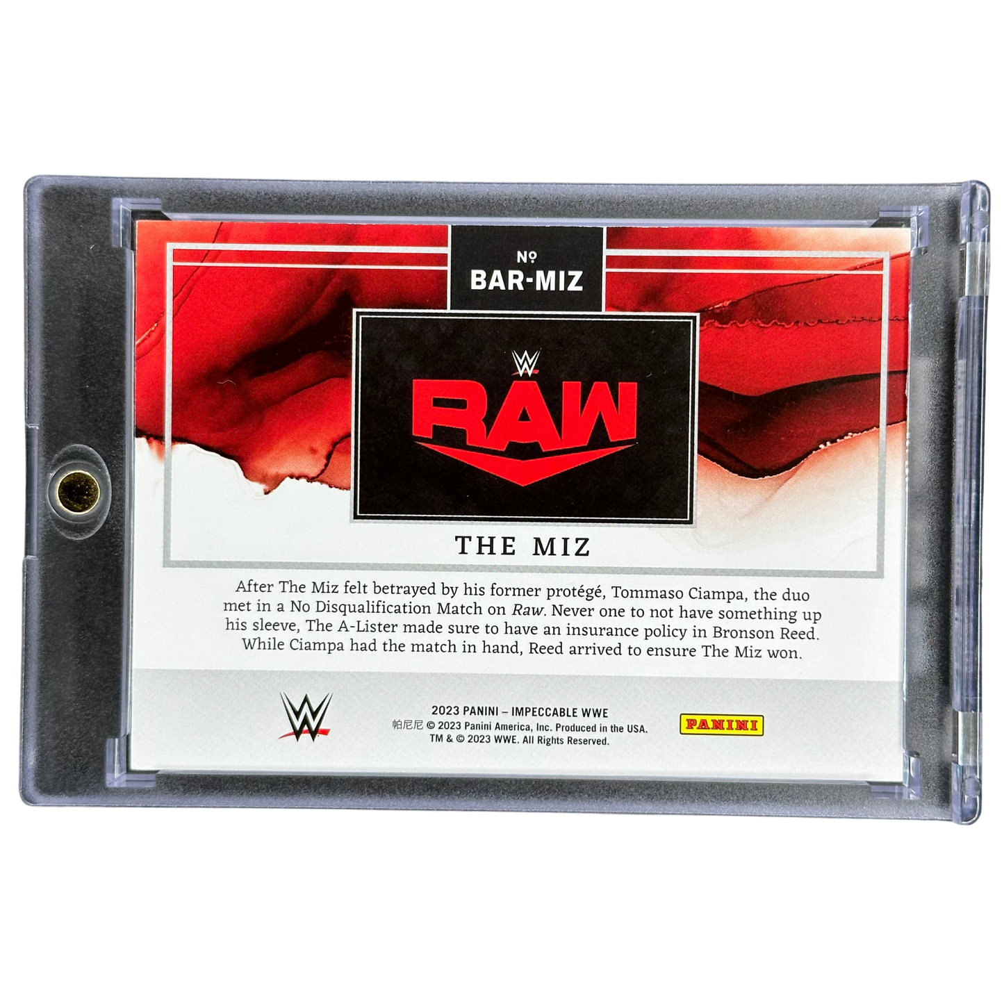 The Miz 2023 Impeccable Silver Bar 32/35 #BAR-MIZ