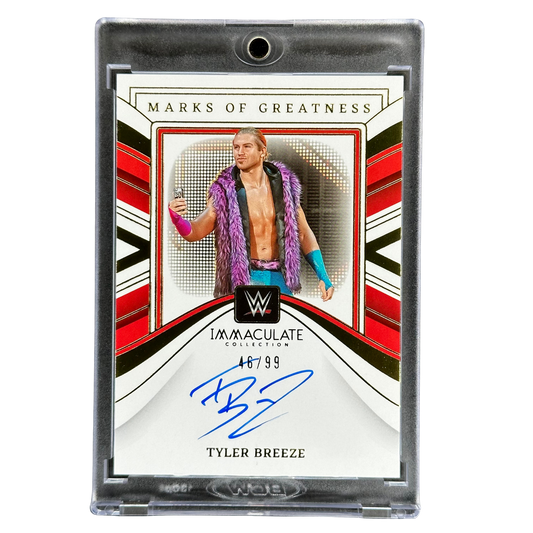 Tyler Breeze 2023 Immaculate Marks of Greatness Auto 48/99 #MG-TBZ