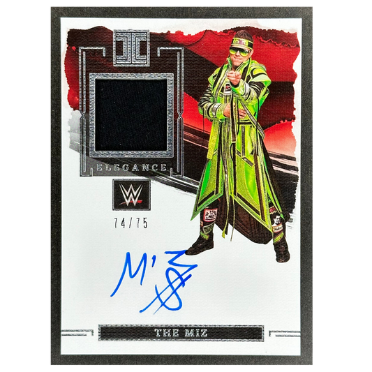 The Miz 2023 Impeccable Elegance Memorabilia Auto 74/75 #EM-MIZ