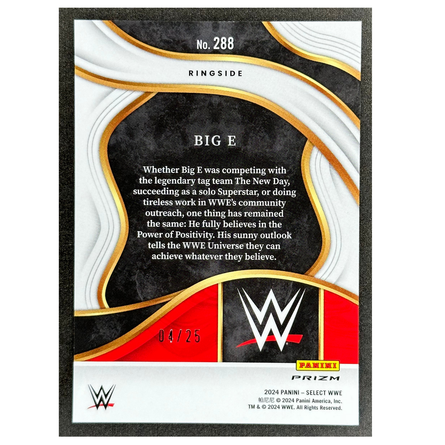 Big E 2024 Select Ringside Tie Dye 4/25 #288