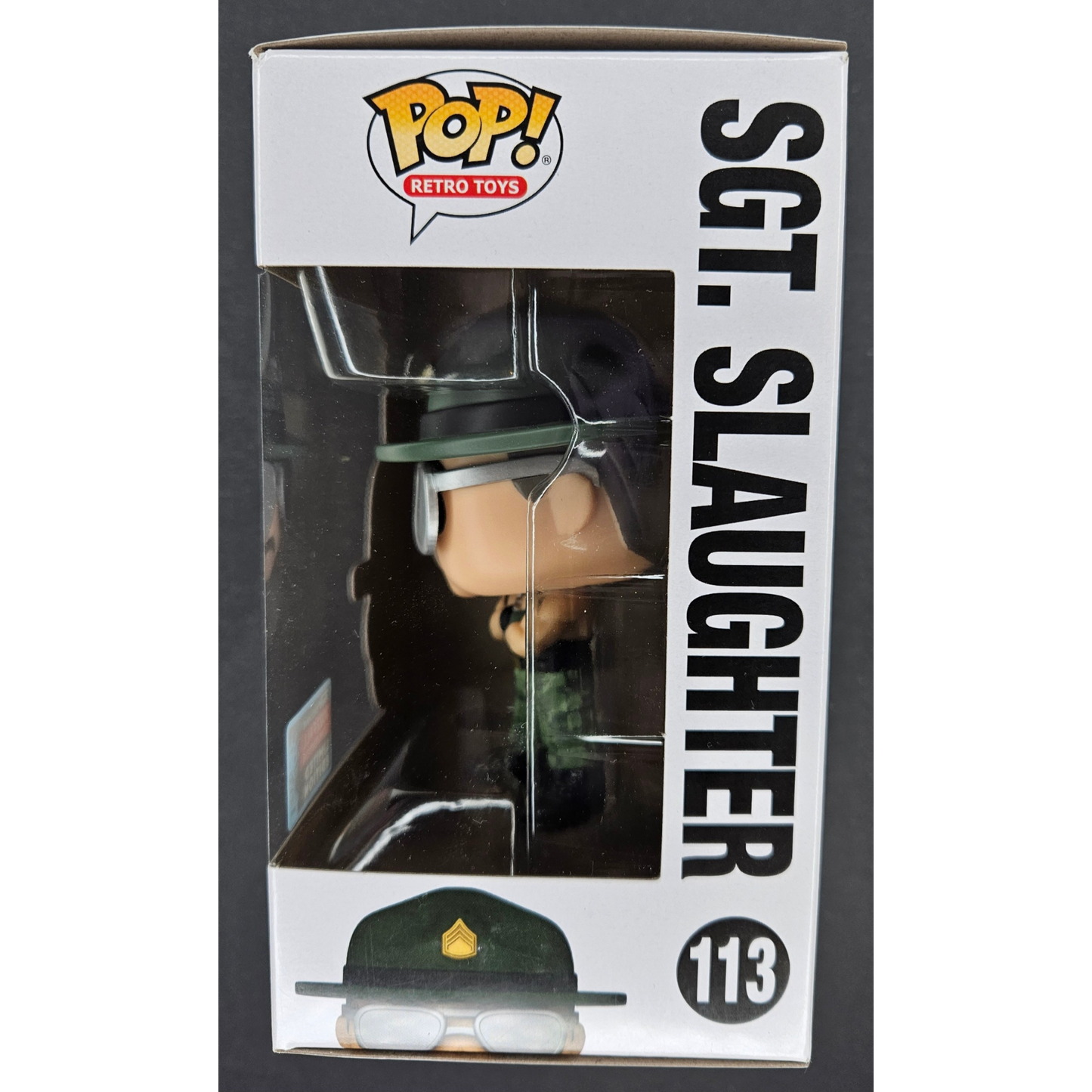 SGT. Slaughter Funko Pop! Retro Toys GIJoe #113 2022 Fall Convention Limited Edition